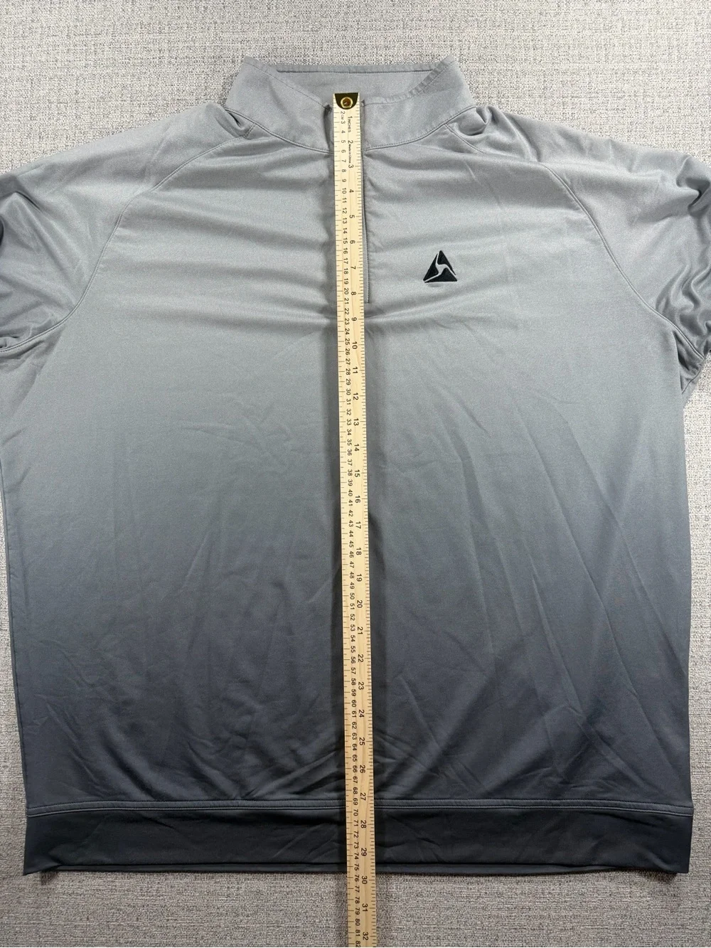 Peter Millar Perth Pullover XXL Gray Ombre Gradient Performance Quarter Zip Golf